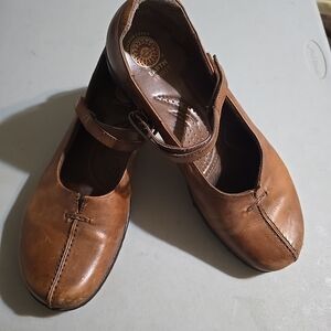Women's Brown Leather Shoes Size 10 Earth Spirit